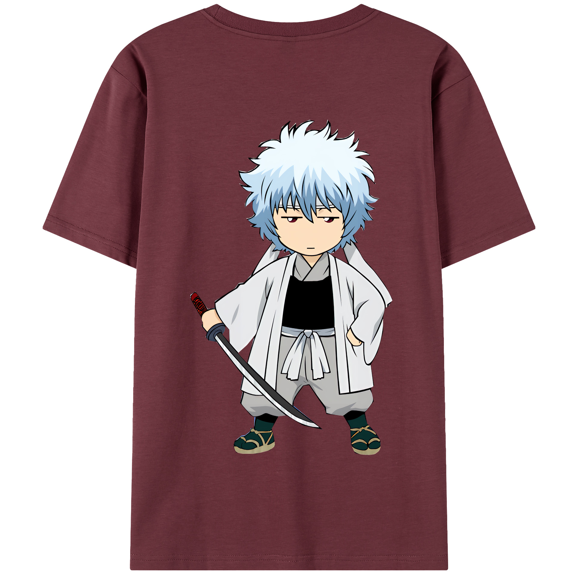 （画像用） ぎんたま 坂田銀時（さかたぎんとき） 神楽 志村新八（しむら しんぱち） GINTAMA Sakata Gintoki Kagura Shimura Shinpachi 綿100％半袖Tシャツ（背面プリント）